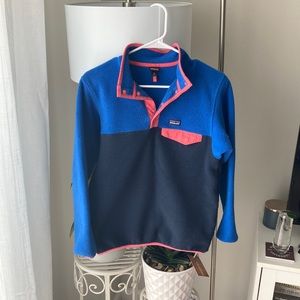 Patagonia Blue and Pink Fleece (Size XL Kids)